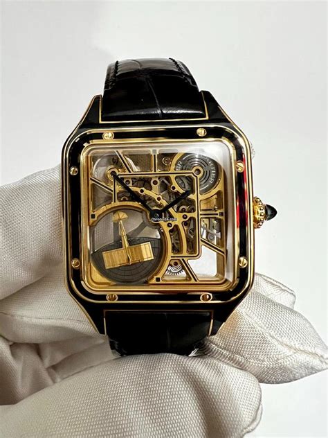 cartier santos dumont skeleton watch